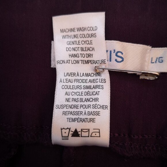 Ricki's Ladies Pull On Style Purple Slim Leg Size Large Pants - Picture 8 of 12